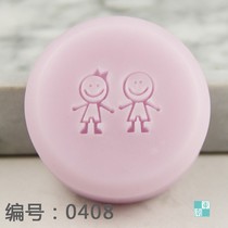 Valentines Day wedding custom diy transparent acrylic handmade soap seal silicone mold pottery clay seal batch promotion