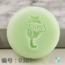 Custom diy handmade soap seal transparent acrylic clay seal can batch promotion cat kitten pattern