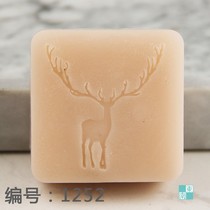 Custom diy handmade soap seal transparent acrylic Christmas seal pottery clay seal can batch Christmas series