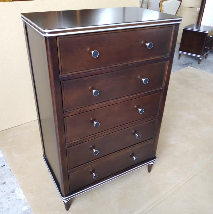 American Countryside Five Bucket Cabinets Solid Wood Storage Cabinets Drawer Cabinets European and American style Do old lockers Deep Walnuts 5 Bucket Closet