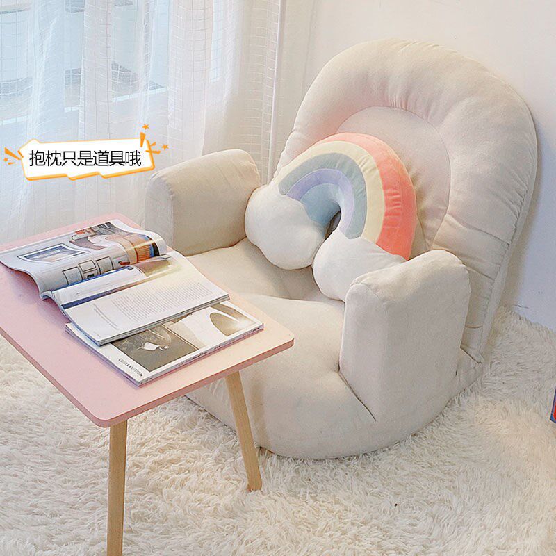 Lazy sofa tatami floor single bay window chair girl heart bedroom rental room bed back chair seat