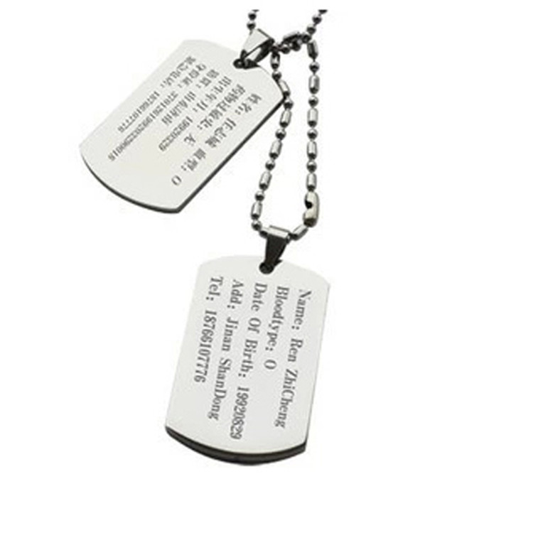 Customized army card lettering identity card pendant American big soldier brothers gathering memorial gift