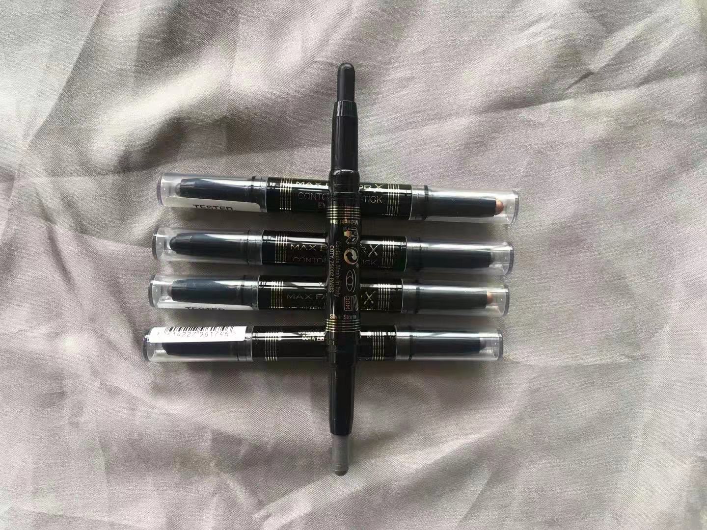 MaxFactor Honey Silk Buddha Charm Smoky Double Eyeshadow Pen Earth Color Pearl Matte Ins Glitter Powder Waterproof
