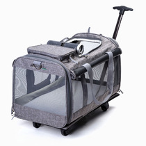 Cat bag trolley box Out of the portable large capacity large package Cat take-out bag suitcase Dog bag portable pet bag