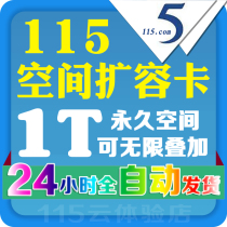 (CDK official activation code)115 network disk space card 115 expansion capacity 1TB permanent capacity Automatic delivery