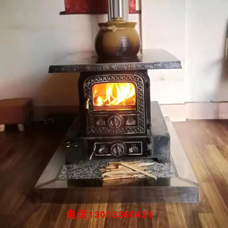 Hidden Fireplace Real Fire Home Burnwood Firewood Fireplace American Villa Living Room Heating Decorated Fireplace Wood-burning Fireplace