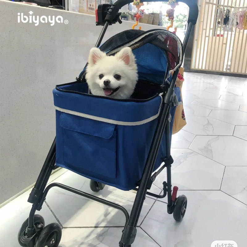Taiwan IBIYAYA Pet stroller Small dog cart Cat stroller Portable pet folding stroller Cat folding stroller