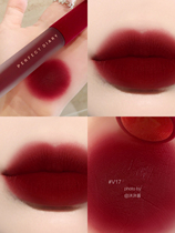 Perfect Diary Velvet Red Velvet Lip Glaze V17 Matte Matte V18 Lipstick V01 Female Student Model Parity V08