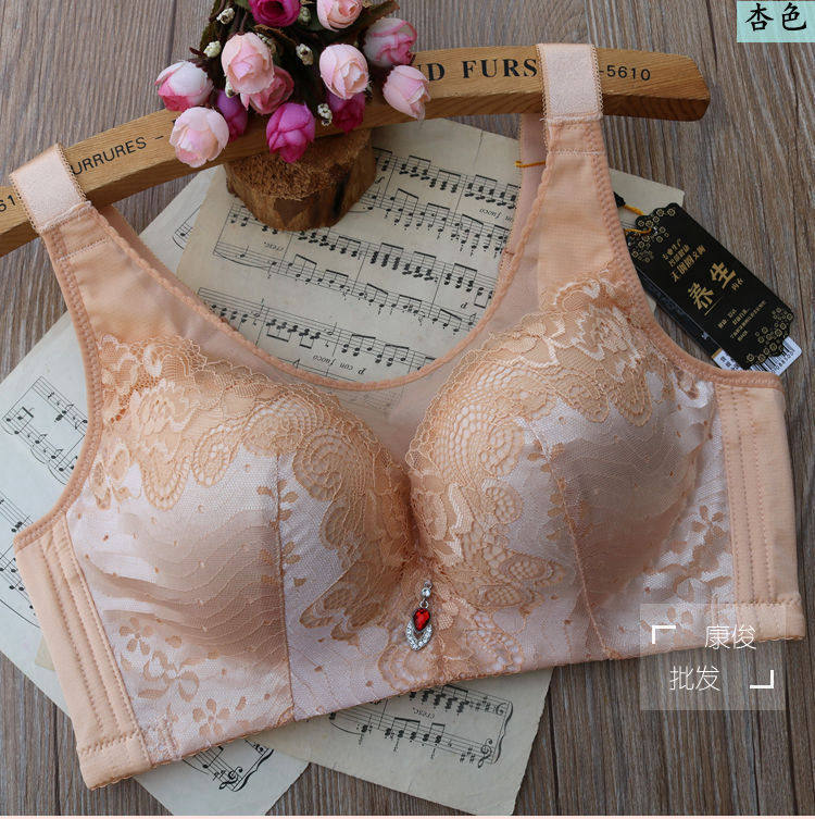 1 piece Qiaozifang 8850 medium and thin B cup anti-glare no steel ring bra to receive auxiliary breast adjustment bra