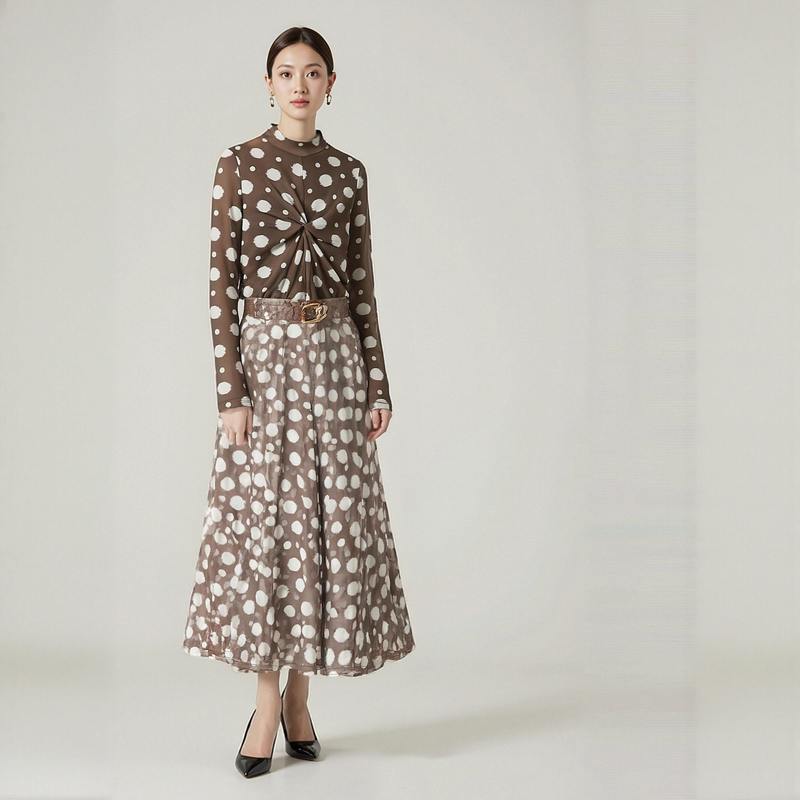 699【Z】Elegant and Mature Style, Stand-Up Collar, Slim Fit, Drapey, Lightweight Blouse for Women, Brand Discount, Autumn 699【Z】Elegant and Mature Style, Stand-Up Collar, Slim Fit, Drapey, Lightweight Blouse for Women, Brand Discount, Autumn
