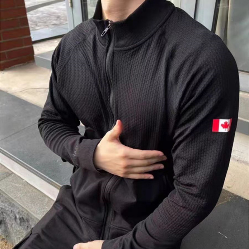 Lulu Style Stand Collar Zip-Up Fitness Sweatshirt for Men and Women, Slim Fit, Flattering Jacket, Outdoor Casual Sports Cardigan Coat Lulu Style Stand Collar Zip-Up Fitness Sweatshirt for Men and Women, Slim Fit, Flattering Jacket, Outdoor Casual Sports Cardigan Coat