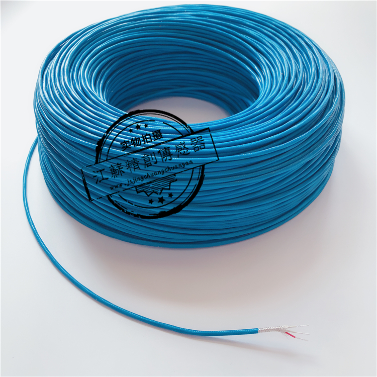Imported three-core silver-plated tetrafluoro shielded wire 3*7*0 2 PT100 compensation wire 3*0 5mm blue PT100