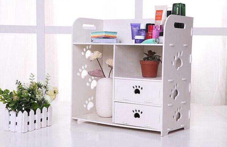 KỆ GỖ ĐỰNG ĐỒ TRANG ĐIỂM - MỸ PHẨM