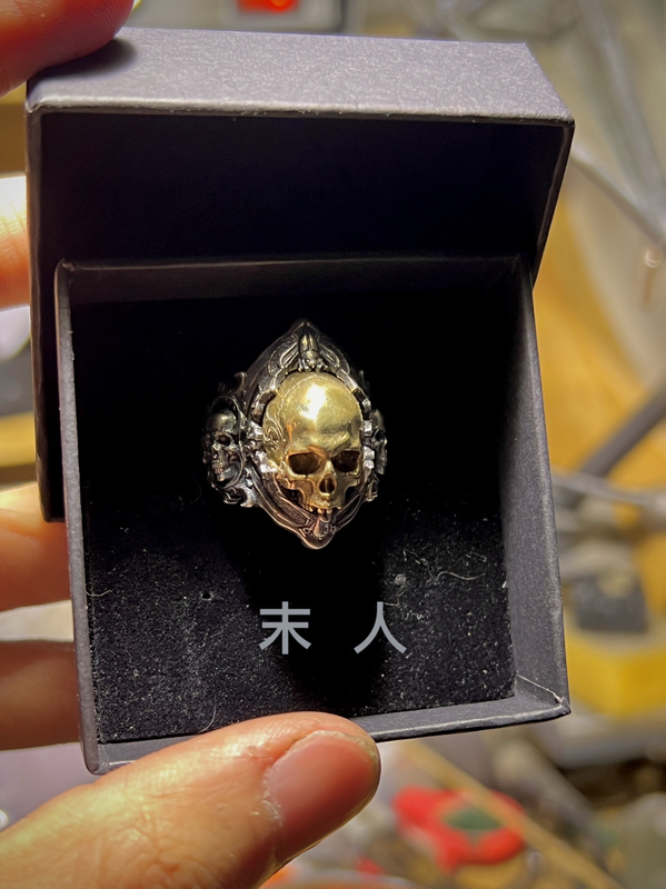 Skull Ring Designed by the Artist, Vintage Scrollwork, Dark Gothic, Niche Artistic Style, Unisex Silver Jewelry Skull Ring Designed by the Artist, Vintage Scrollwork, Dark Gothic, Niche Artistic Style, Unisex Silver Jewelry