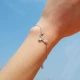Cho đêm Symphony Elk Bracelet 925 sterling bạc nữ khí chất tay dây phiên bản Hàn Quốc của các trang sức đơn giản cần thiết vòng đeo tay đa năng thủy triều vòng tỳ hưu