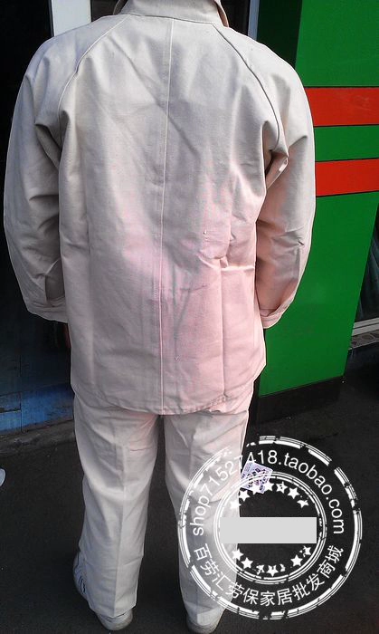 Vải cotton dài tay áo liền quần hàn điện Bộ quần áo hàn Bộ quần áo bảo hộ lao động Quần áo bảo hộ thợ điện