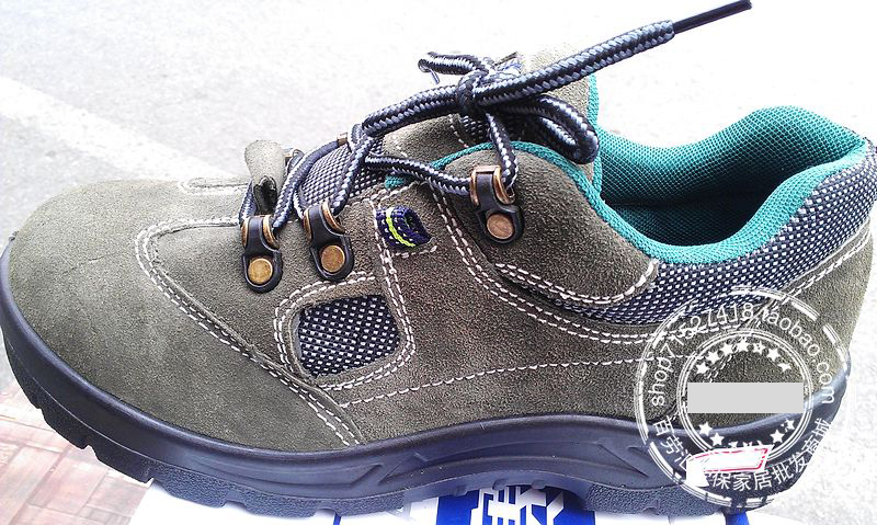  Casual Style Breathable Anti-Piercing Bull Leather Labor Shoes Anti-Smashing Ladle Head Protective Shoes Work Safety Shoes