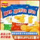 Картофельные чипсы со вкусом сыра Чеддер и сметаной Lay's Ruffles, 82 г, большая сумка, повседневные закуски