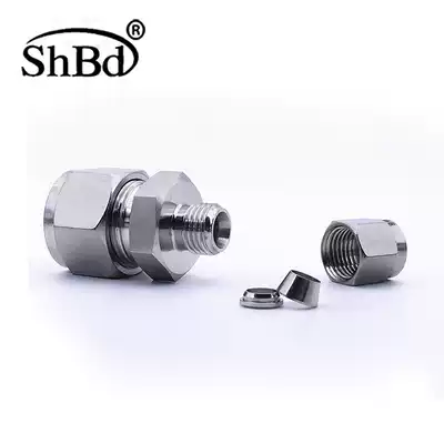 304 stainless steel reducer reducer card sleeve connector straight-through card sleeve double card ring size head card sleeve straight-through