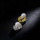 DIY жемчужные аксессуары серебро 925 пробы craft pearl ring пустая опора золотое серебряное кольцо с круглым диаметром 10-13 мм mini 2