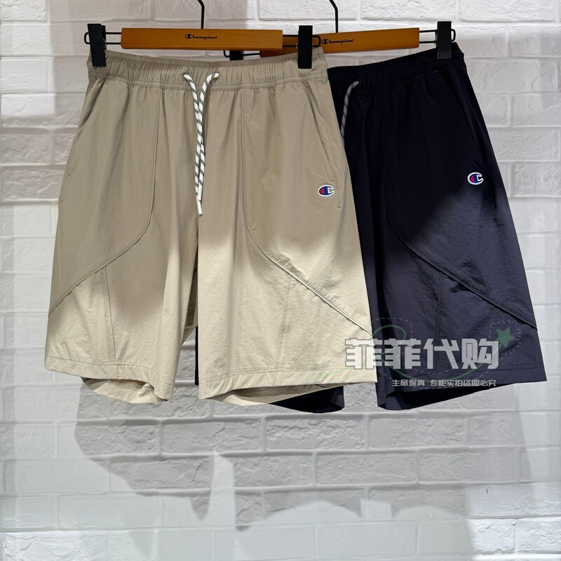 Champion Genuine 2026 Spring/Summer New Men's Elastic Waist Woven Shorts U6Bsosm134