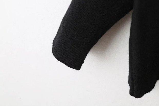 Phiên bản Hàn Quốc mới của áo len khảm cổ chữ V rộng gợi cảm nữ mùa thu đông 2018 áo thun nữ đẹp
