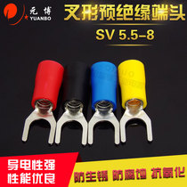Fork pre-insulated terminals SV5 5-8 Y type U type cold pressed wiring terminals 500 0 8mm 8mm