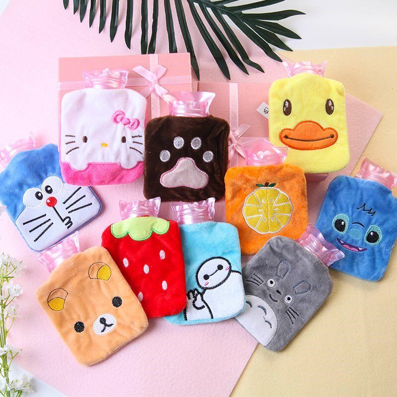 Transparent Number Sleeping Woman Super Warm Water Bag Children Original Factory Hot Water Child Water Injection Silica Gel Ambiguous the old palm