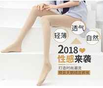 Repair legs anti-hook Silk thick winter stockings stewardess ultra-thin milk tea open over the knee cute socks one-piece