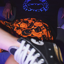 Stagents Retro Smiley home shorts four corners panties kapital checkerboard Aro pants