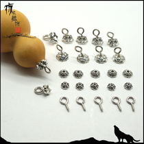 Goat nail diy hand twist gourd accessories wenplay head cap nail mouth Bodhi inlay flower tray goat eye nail