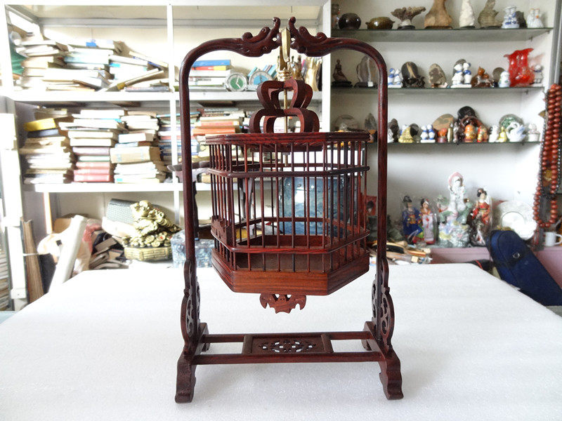 Antique Collection Boutique Purple Sandalwood Mace Cage Wood Instrumental Wood Art 