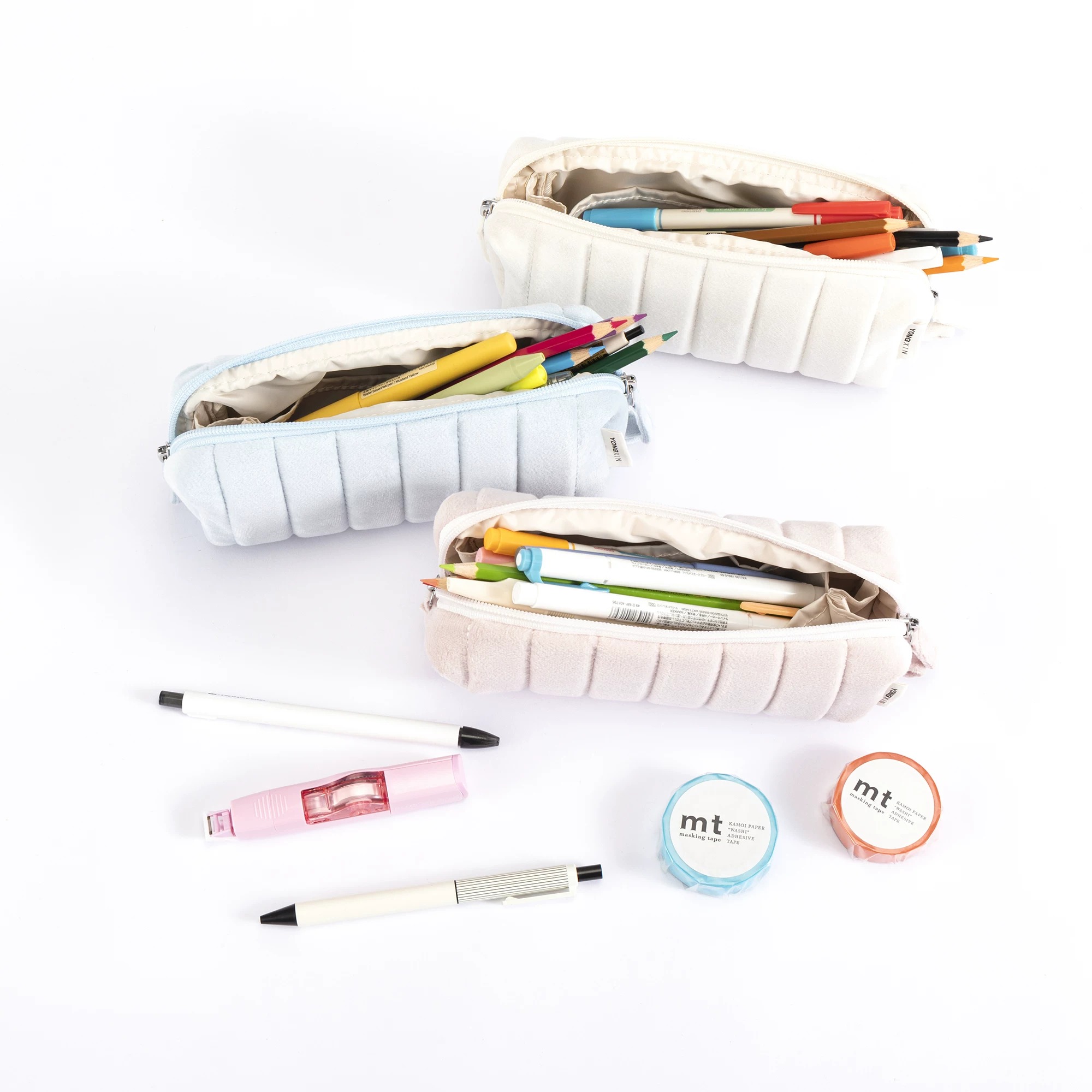 用心造物 Genuine soft bag, capacious storage system, Japanese pencil case, cloud, bread