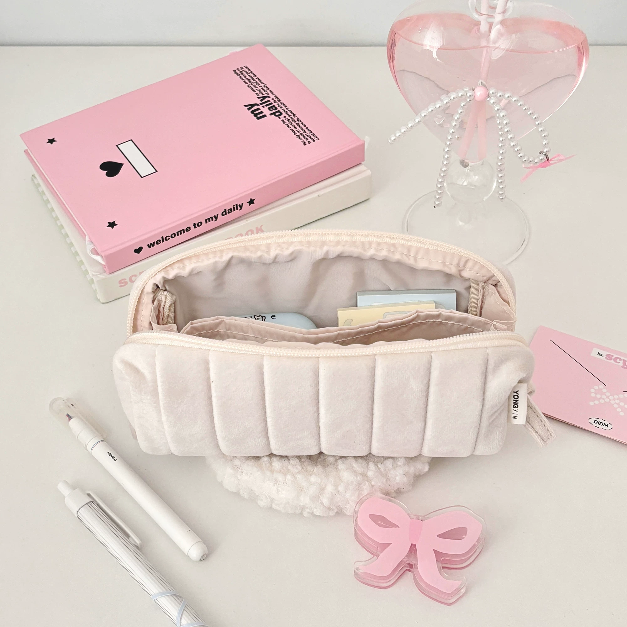 用心造物 Genuine soft bag, capacious storage system, Japanese pencil case, cloud, bread