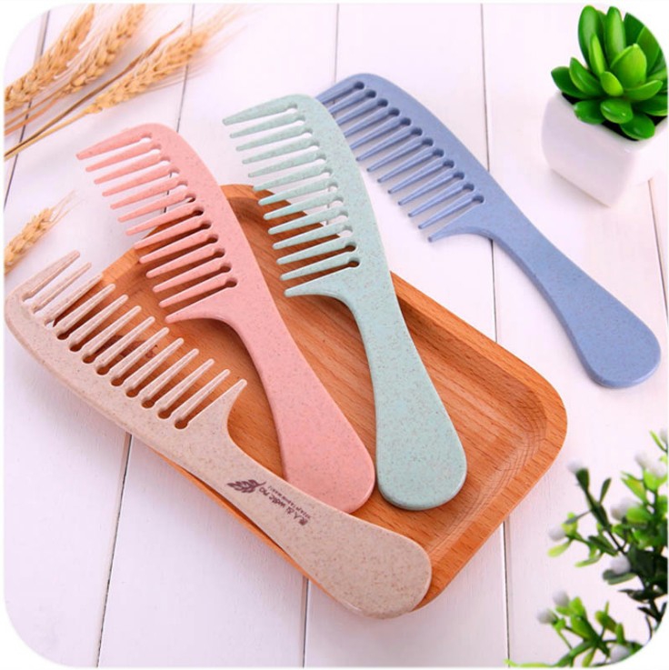 Antistatic Large Teeth Comb Home Beauty Hair Curly Hair Comb Long Hair Special Wide Teeth Comb Plastic Massage Comb