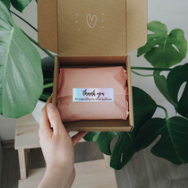 Cross-border new Rainbow Laser Thank You Sticker Thank You Thank You for your order seal label