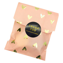 1 5 inch black stamping thanks for supporting stickers business gifts decorating Thank you seal sticker