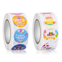 Happy birthday Happy Birthday Happy Adhesive Label Stickers Student Party Supplies Decoration Seal Stickers
