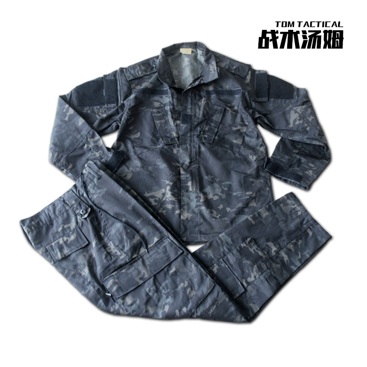 MCBK Camouflage ACU Version Dark Night Black MultiCam Camouflage Suit Tactical Tom Military Fan Outdoor