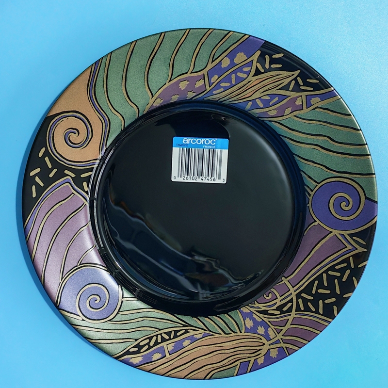 French Arcoroc Dinner Plate, Vintage Flow Pattern, Steak, Japanese Food, Dessert, Western Food Plate, Archer, Anti-Fall, Porcelain, Antique French Arcoroc Dinner Plate, Vintage Flow Pattern, Steak, Japanese Food, Dessert, Western Food Plate, Archer, Anti-Fall, Porcelain, Antique