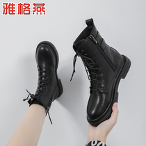 Sailor dance boots female ghost dance shoes Spring Martin boots female trolling square high-top dance shoes Fitness shoes