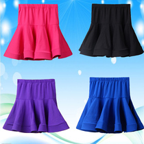 Spring and summer Childrens Latin dance skirt Short skirt Girls  dance large skirt Childrens ballroom dance dance performance skirt