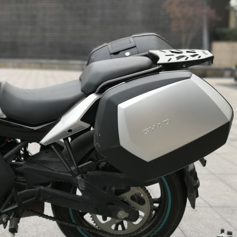 Gió xuân GT400 Xia De bên hộp thân cây phát hành nhanh 400GT khung bên khung trở lại khung kệ - Xe gắn máy phía sau hộp cốp rời xe máy