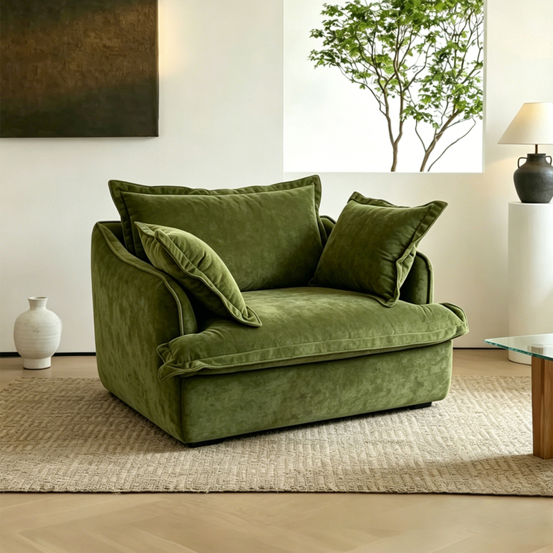 Vintage-Style Chenille Fabric Sofa, Removable and Washable, Ultra-Soft, Suitable for Small Apartments, Homestays, Hotels, and Apartments Vintage-Style Chenille Fabric Sofa, Removable and Washable, Ultra-Soft, Suitable for Small Apartments, Homestays, Hotels, and Apartments