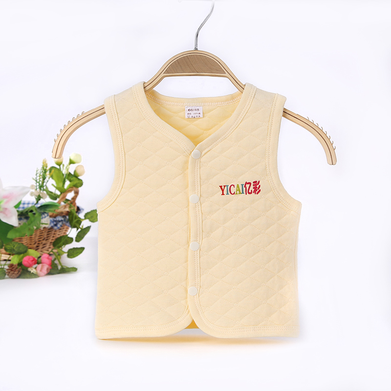 Đặc biệt hàng ngày bé bông vest nam giới và phụ nữ bé nhỏ vest mùa xuân và mùa thu gần- phù hợp duy nhất hai lớp bông vest vest