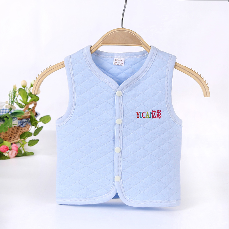 Đặc biệt hàng ngày bé bông vest nam giới và phụ nữ bé nhỏ vest mùa xuân và mùa thu gần- phù hợp duy nhất hai lớp bông vest vest