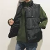 Hồng Kông phong cách mùa thu và mùa đông trùm đầu xuống áo vest cotton nam ấm áp xu hướng cotton lỏng màu áo khoác sang trọng áo ba lỗ nam đẹp Áo vest cotton