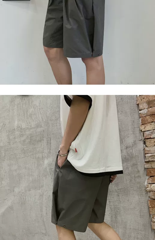 Mùa hè 2019 hoang dã thẳng quần giản dị xu hướng quần lửng 5 điểm quần lửng gió năm điểm quần thủy triều thương hiệu quần nam - Quần short quần sooc nam
