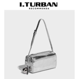 I.TURBAN Сумка подмышку, колокольчик, серебряная сумка на одно плечо, из натуральной кожи, новая коллекция