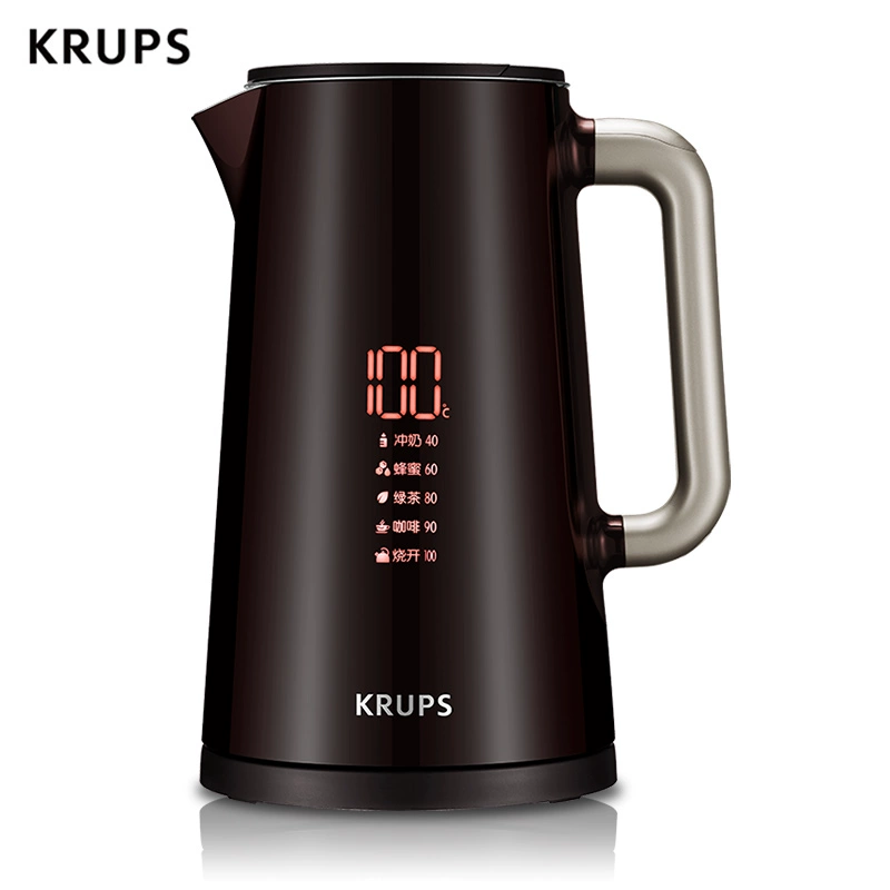 Krupp KRUPS Ấm đun nước điện Ấm đun nước giữ nhiệt Ấm đun nước điện 5 Điều khiển nhiệt độ bằng bánh răng Thiết bị kỹ thuật số Gia dụng - Khác